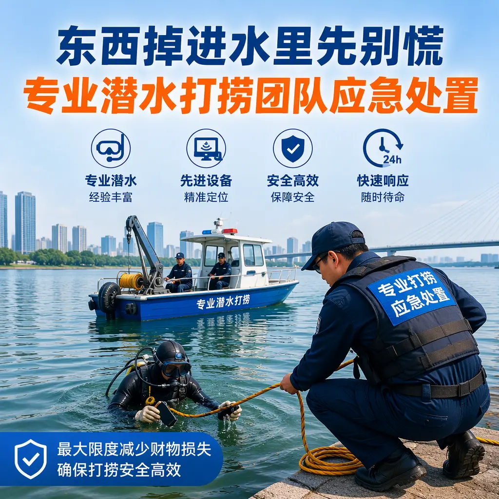 北屯东西掉进水里先别慌，专业潜水打捞团队应急处置